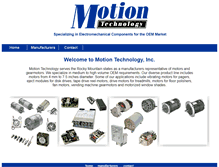Tablet Screenshot of motion-tech.com